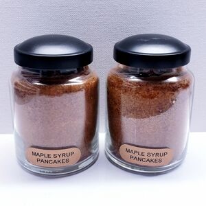 MAPLE SYRUP PANCAKES - A Cheerful Giver Baby Jar Single Wick Candle, 6 oz(2 pcs)